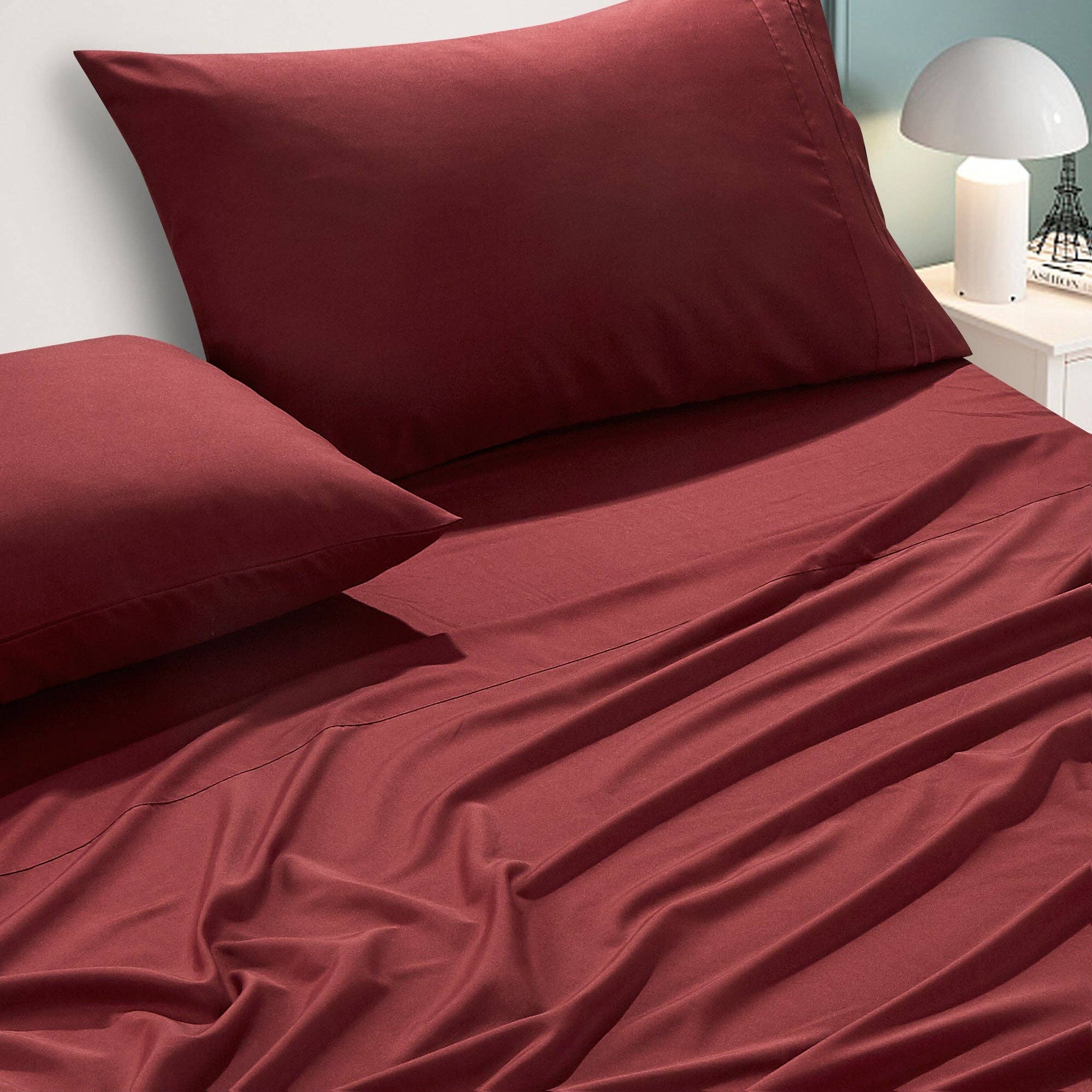Soft Microfiber Deep Pocket Bed Sheets - 4 Piece Set