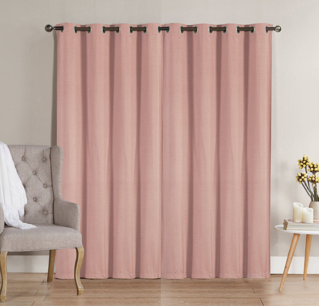 Solid Grommet Top Thermal Insulated Blackout Window Curtain