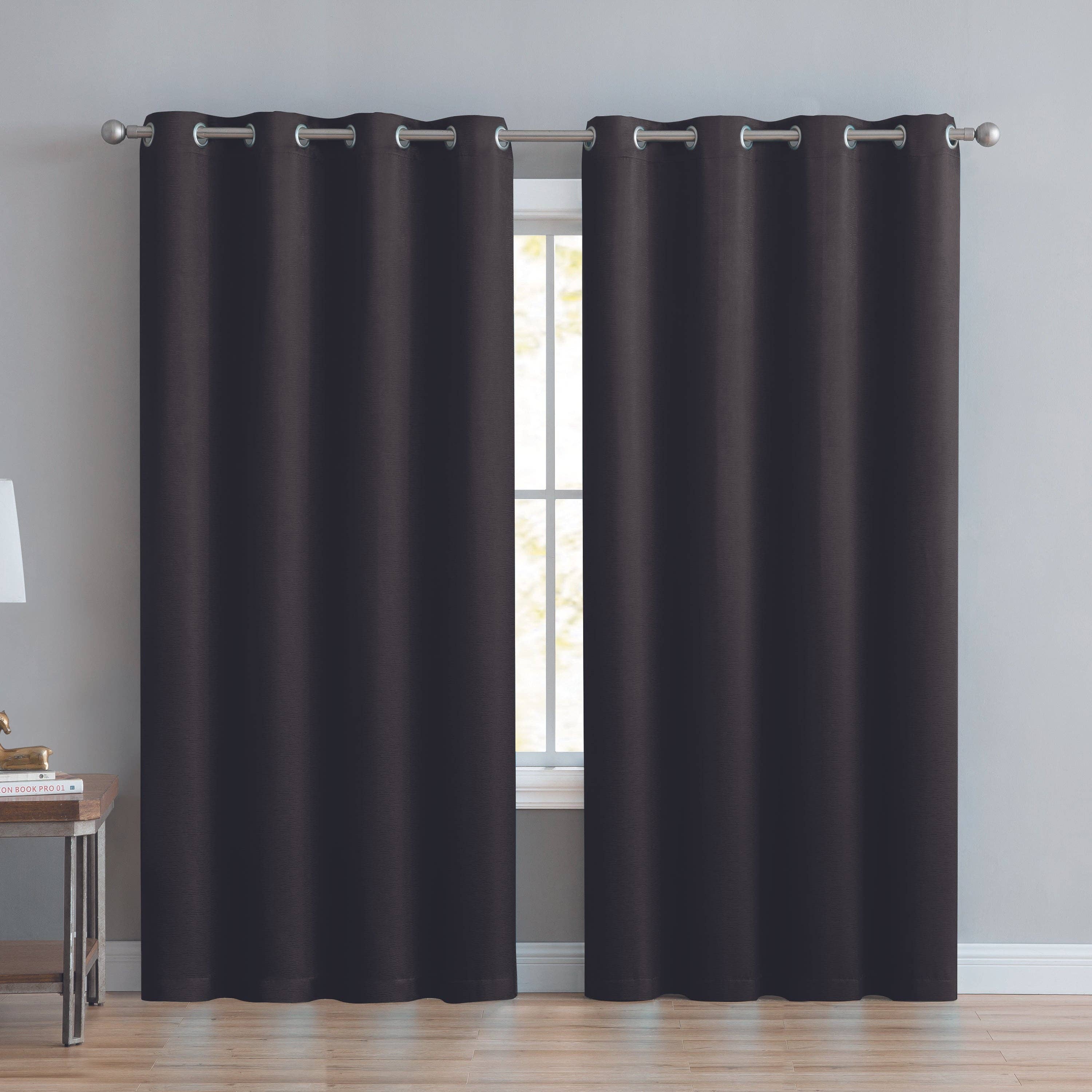 Abstract Grommet Top Thermal Insulated Blackout Window Curta