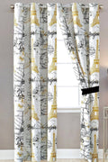 French Modern Eiffel Tower Curtain Set