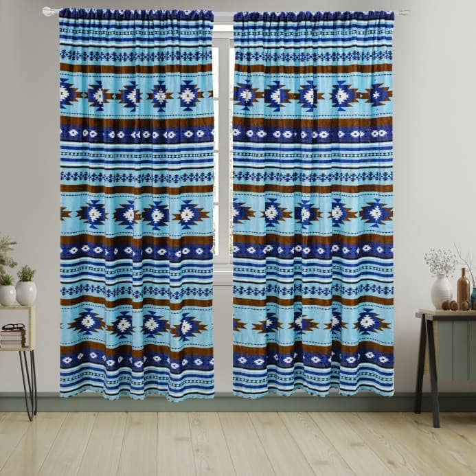 Southwestern Aztec Drapes Set