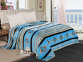 Southwest Aztec Fleece Blanket - Queen Size