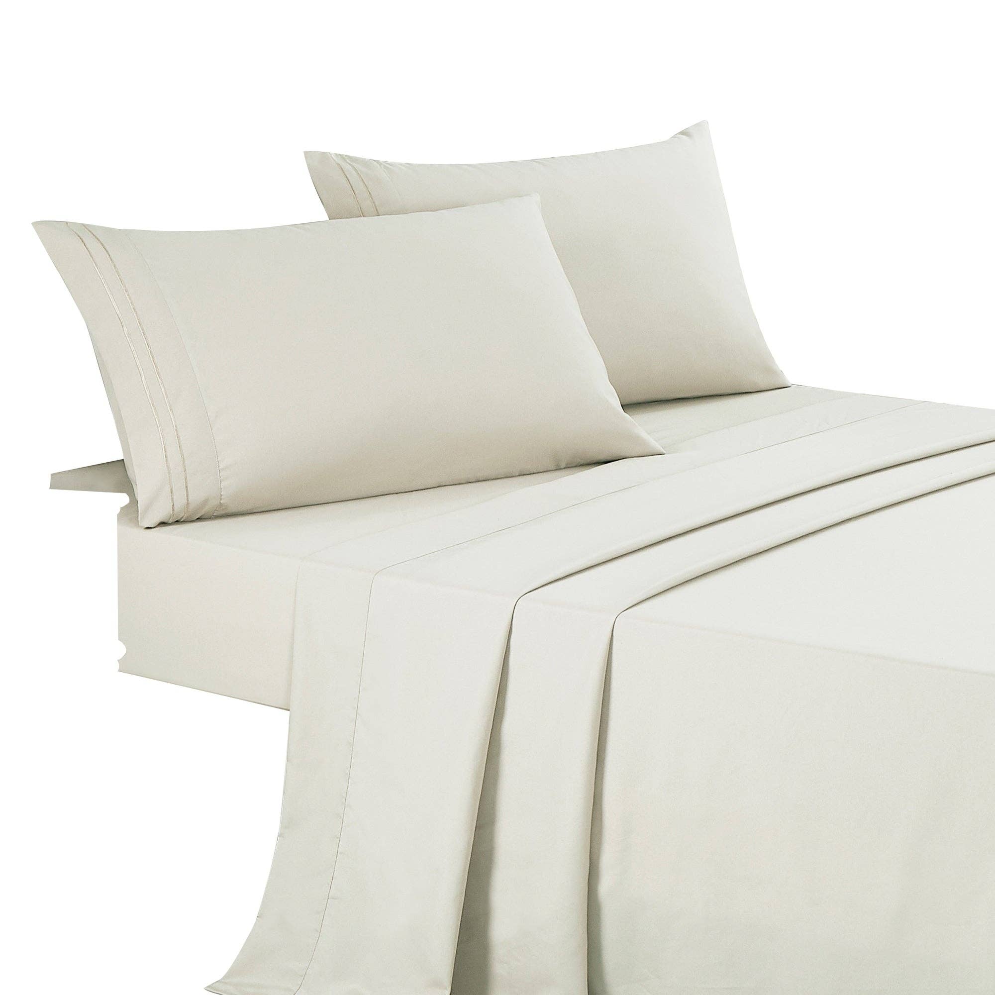 Soft Microfiber Deep Pocket Bed Sheets - 4 Piece Set