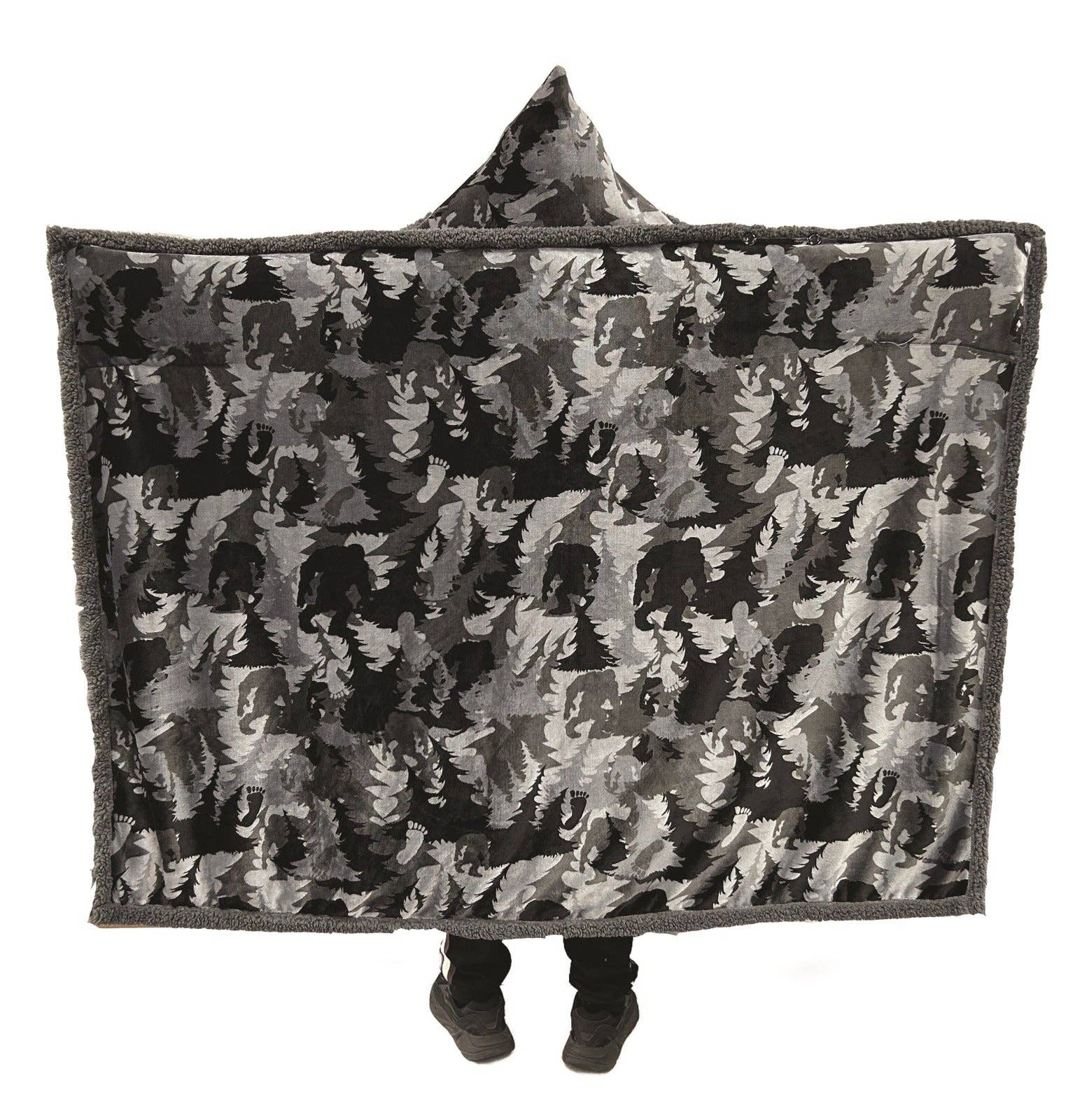 Forest Camo Hooded Blanket