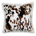 Wrangler Tri-color Cowhide Plush Pillow