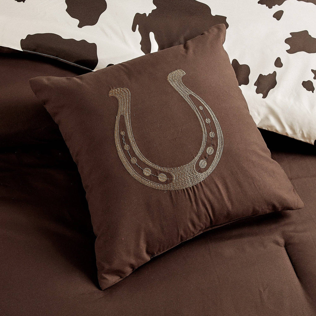 Reversible Rustic Cowhide - 7 Comforter Set