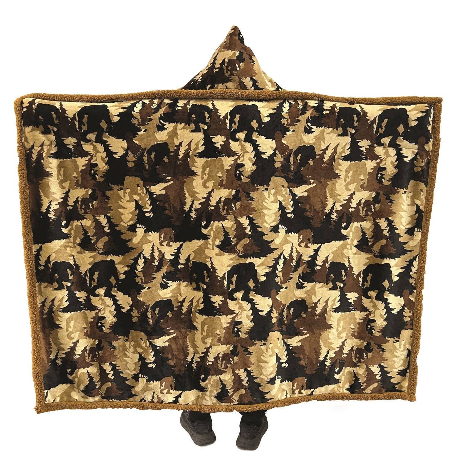 Forest Camo Hooded Blanket