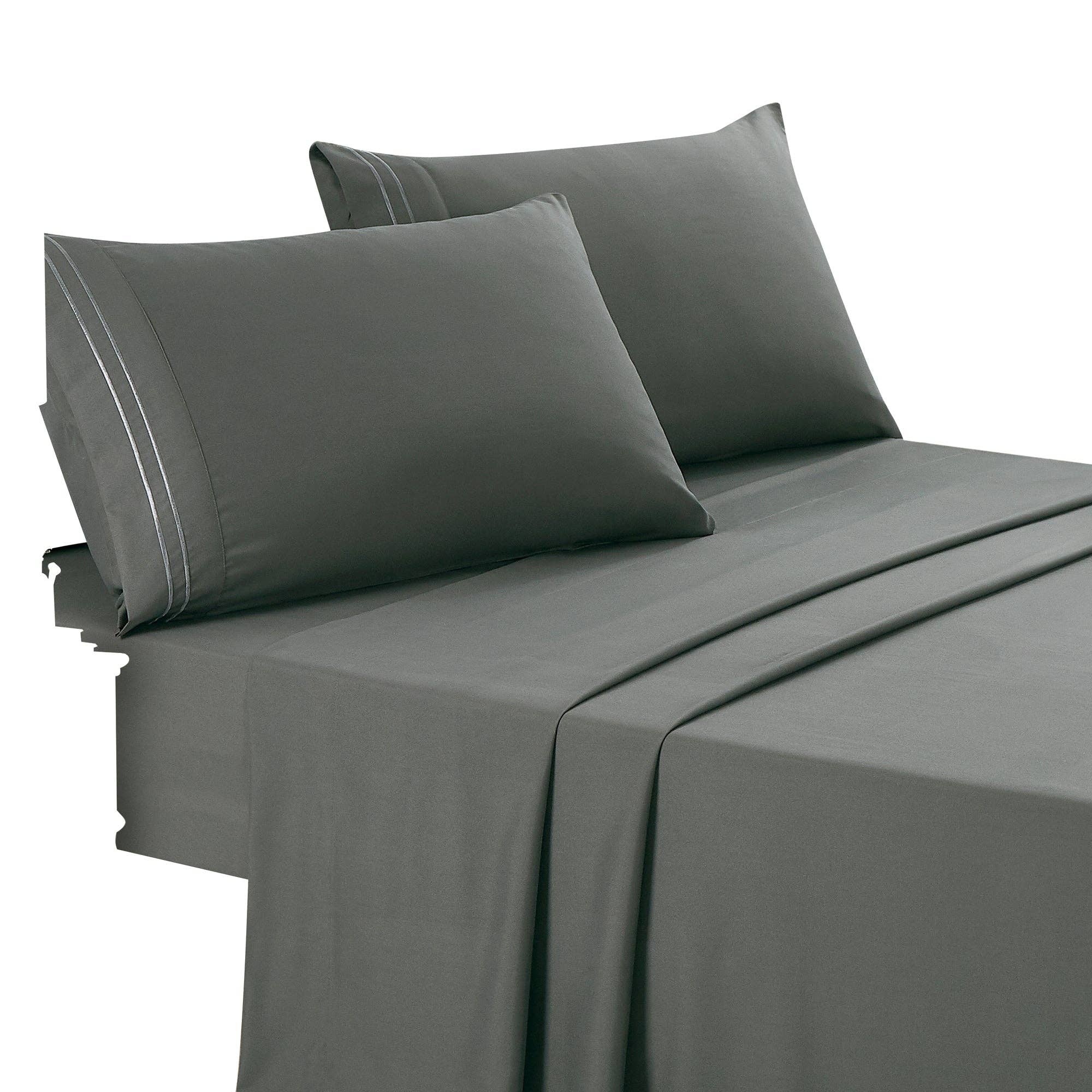Soft Microfiber Deep Pocket Bed Sheets - 4 Piece Set