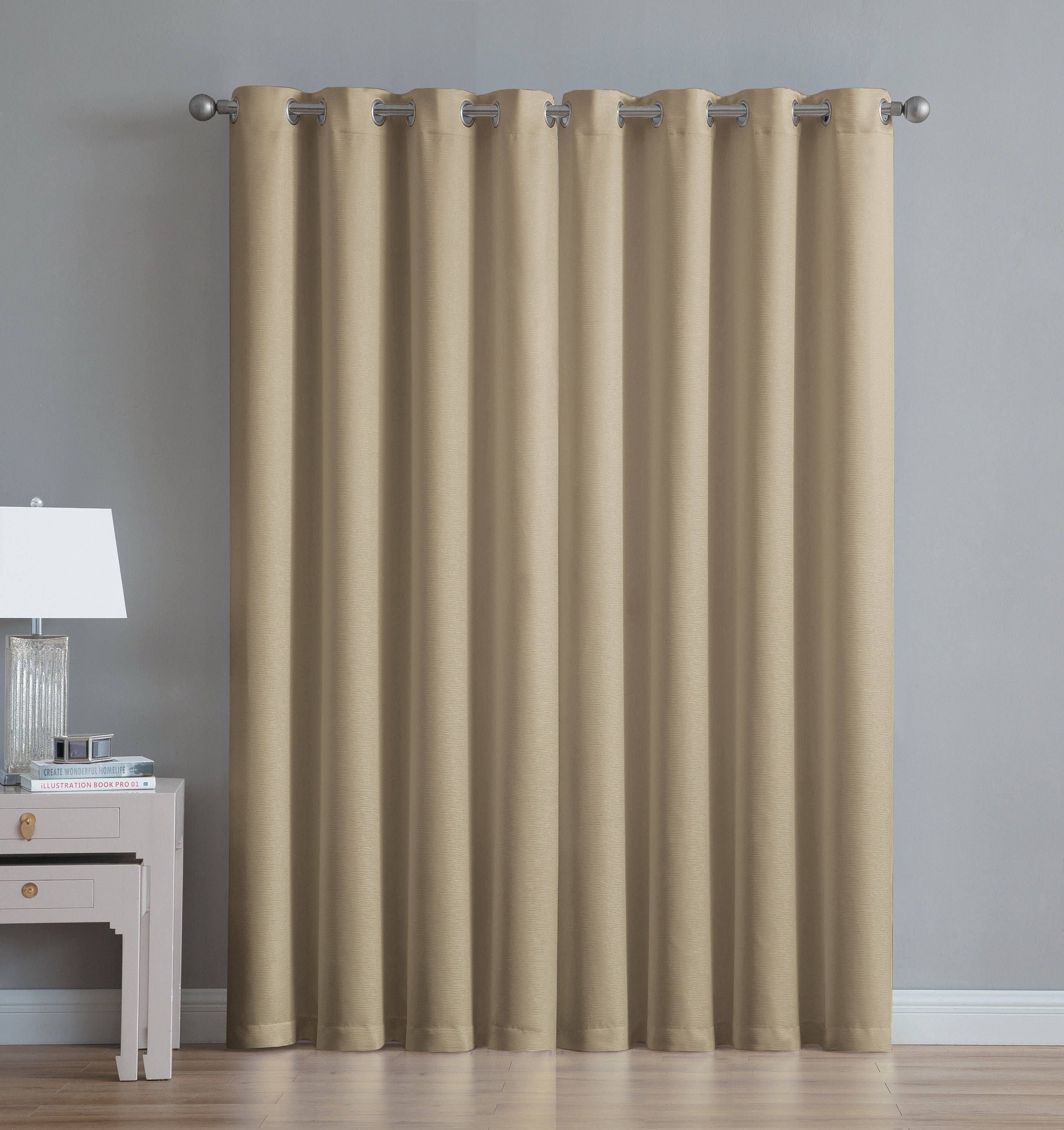 Abstract Grommet Top Thermal Insulated Blackout Window Curta