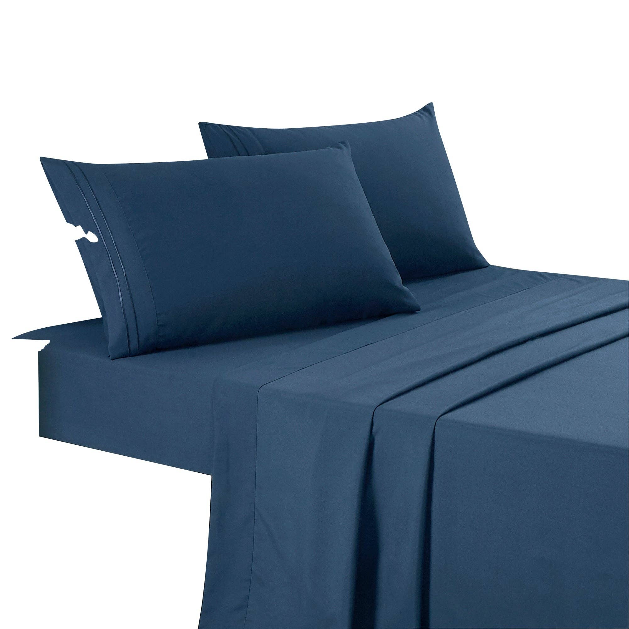 Soft Microfiber Deep Pocket Bed Sheets - 4 Piece Set