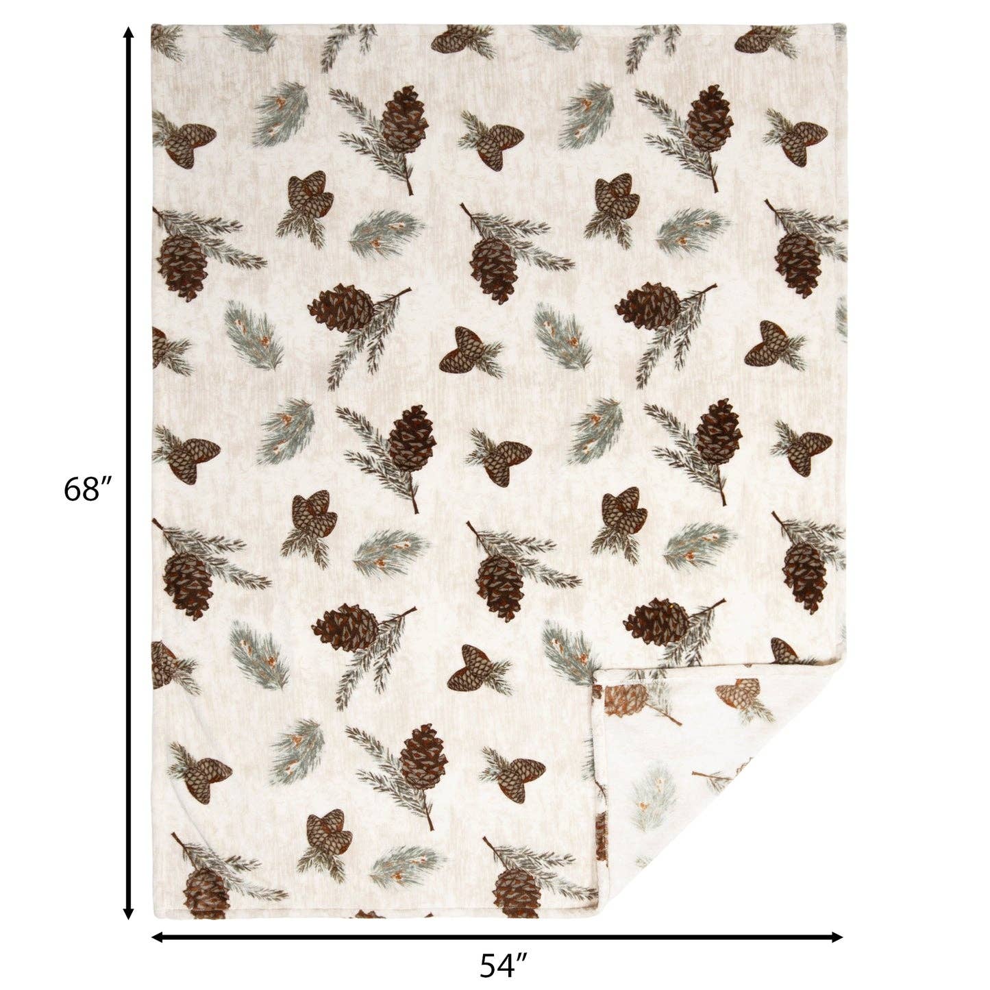 Pine Heavy Plush Throw