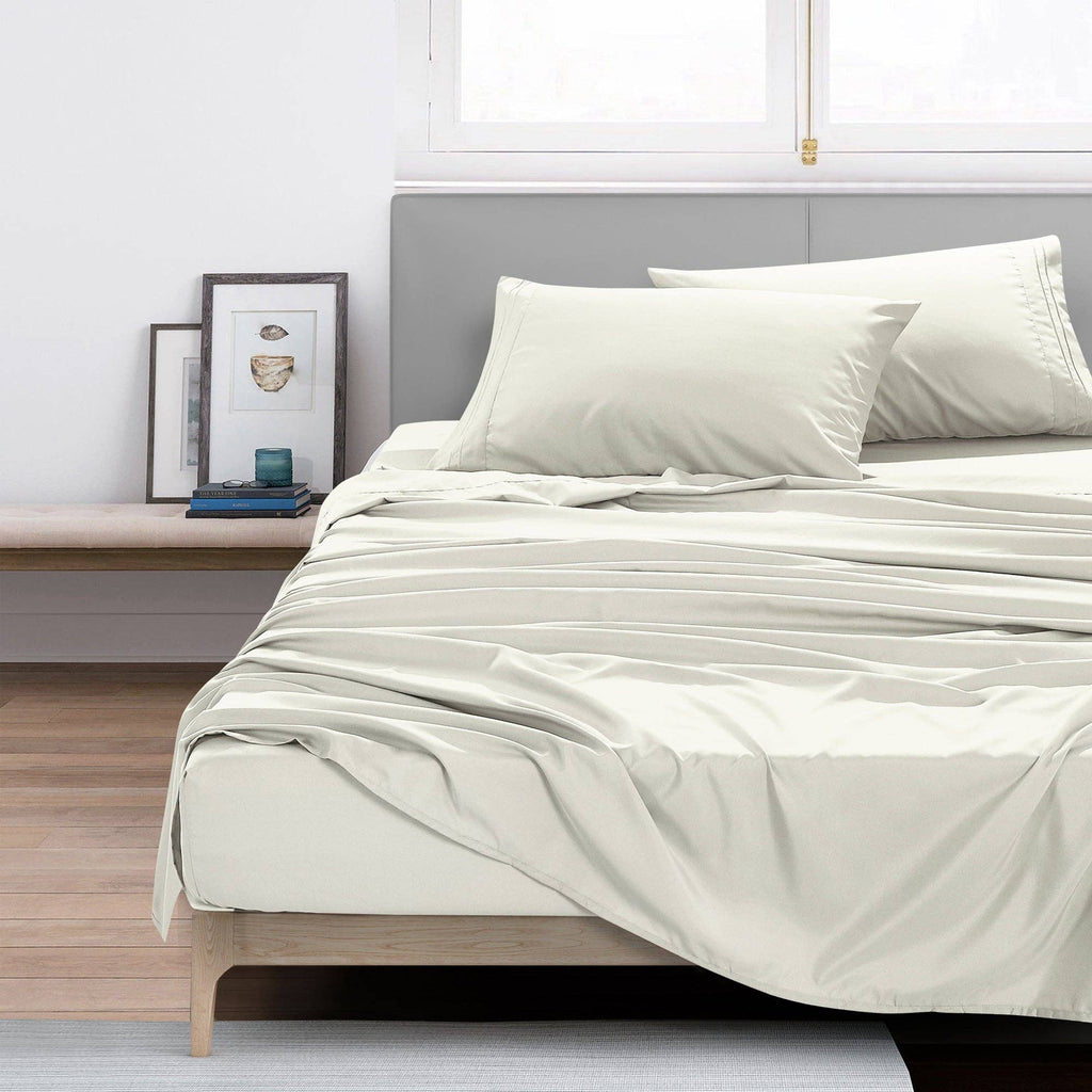 Soft Microfiber Deep Pocket Bed Sheets - 4 Piece Set
