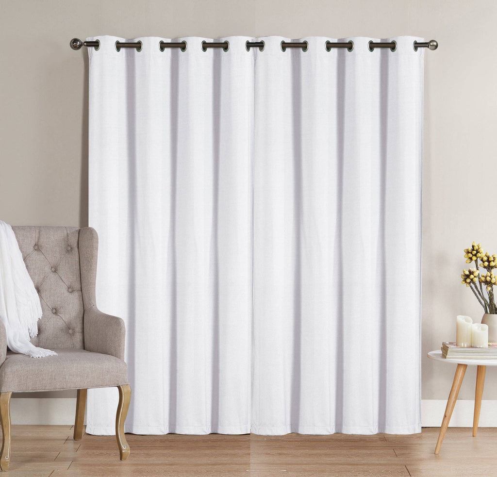Solid Grommet Top Thermal Insulated Blackout Window Curtain