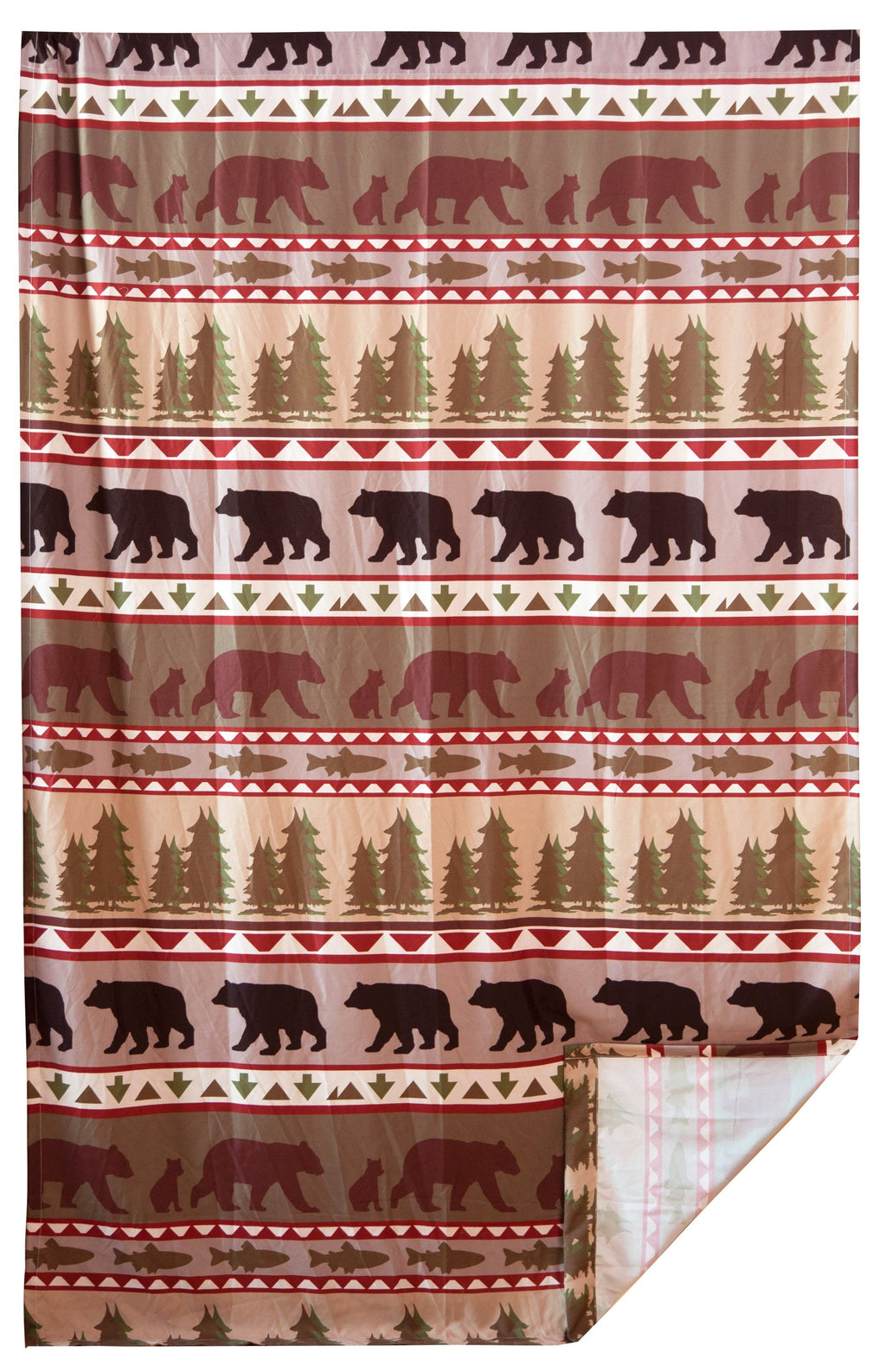 Bear Stripe Curtain Panels