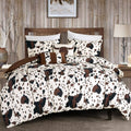 Rustic Cowhide Lodge Comforter Set - 5 Piece Set