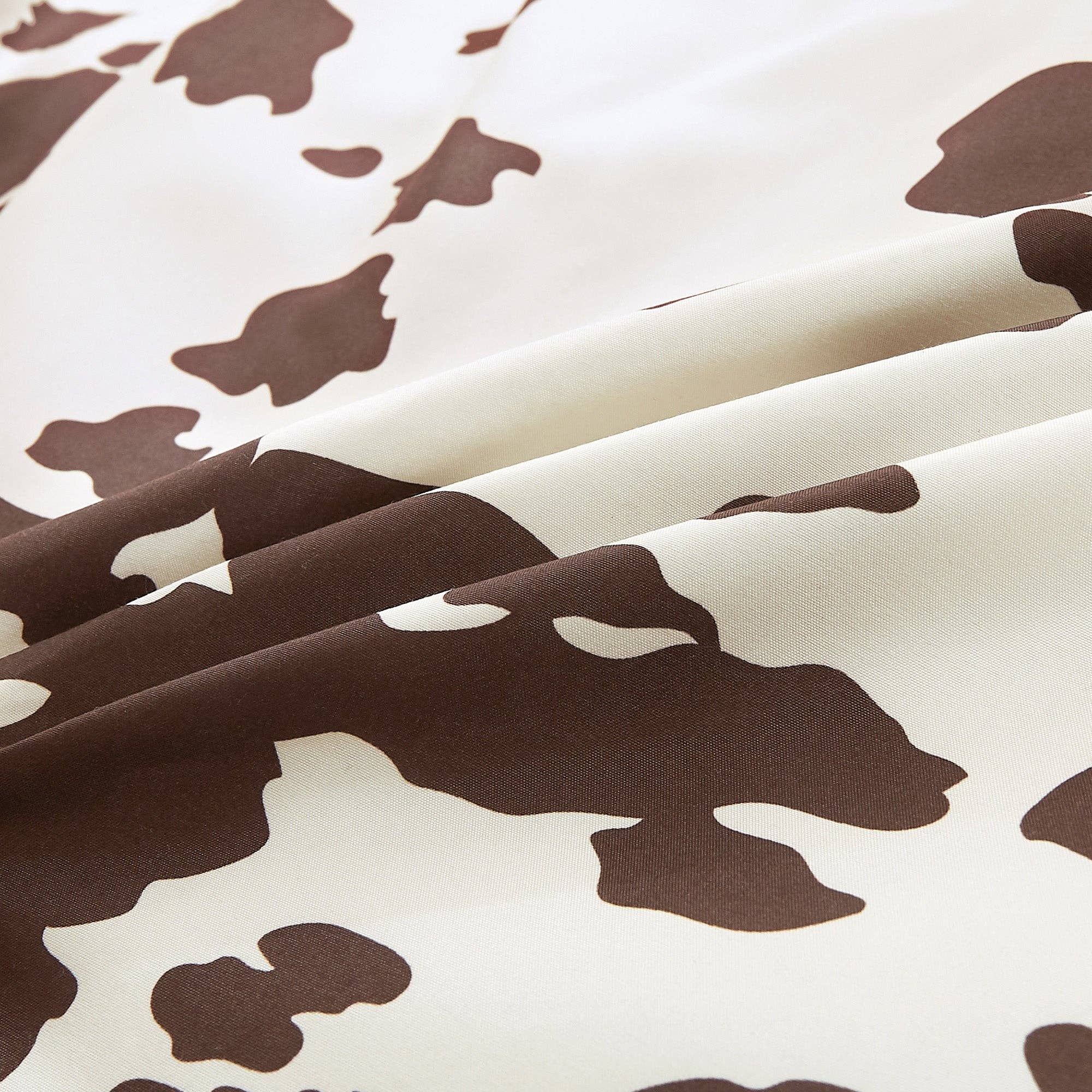 Rustic Cowhide Brown Cow Skull Comforter Set - 6 Piece Set