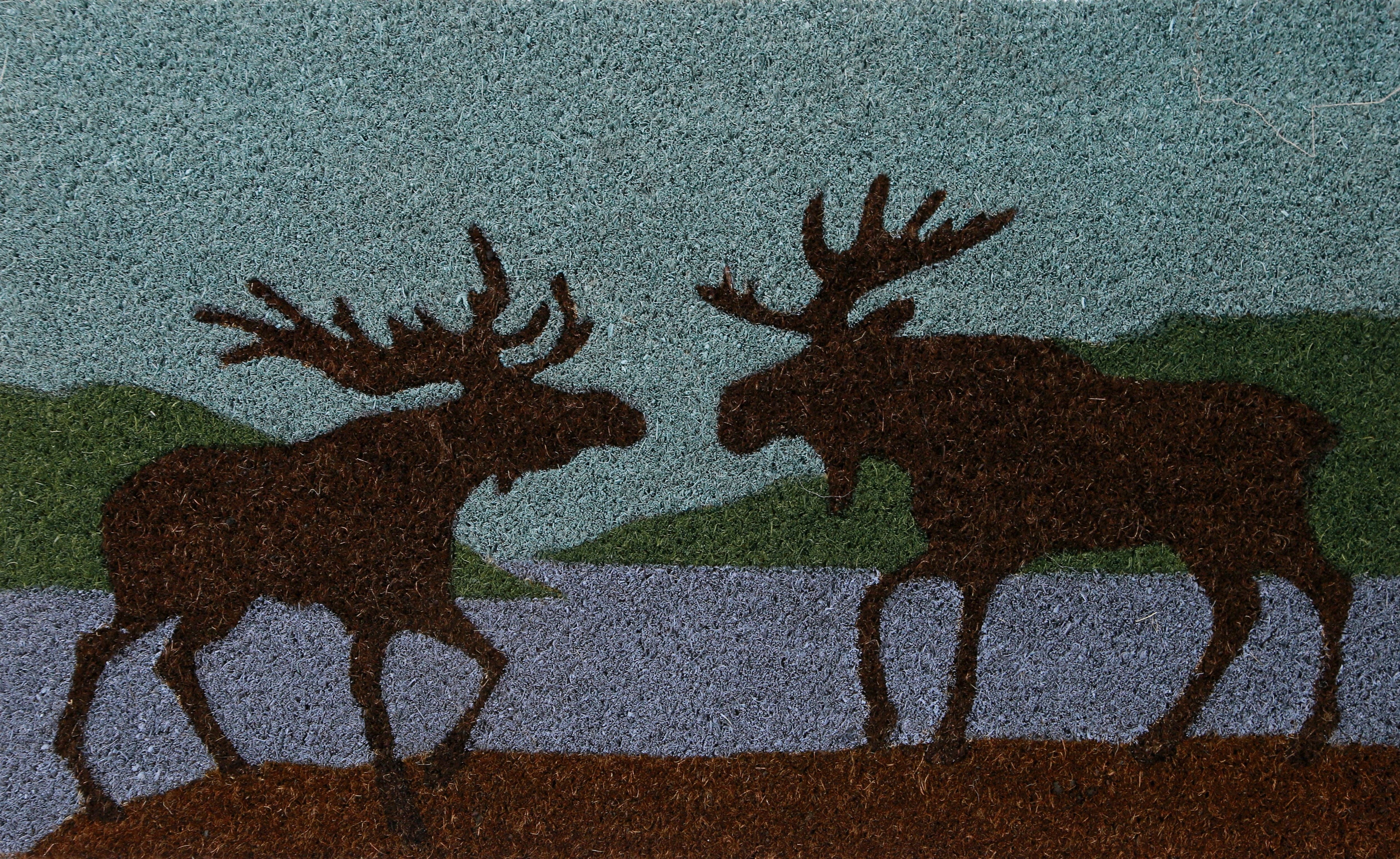 Moose Coir Door Mat