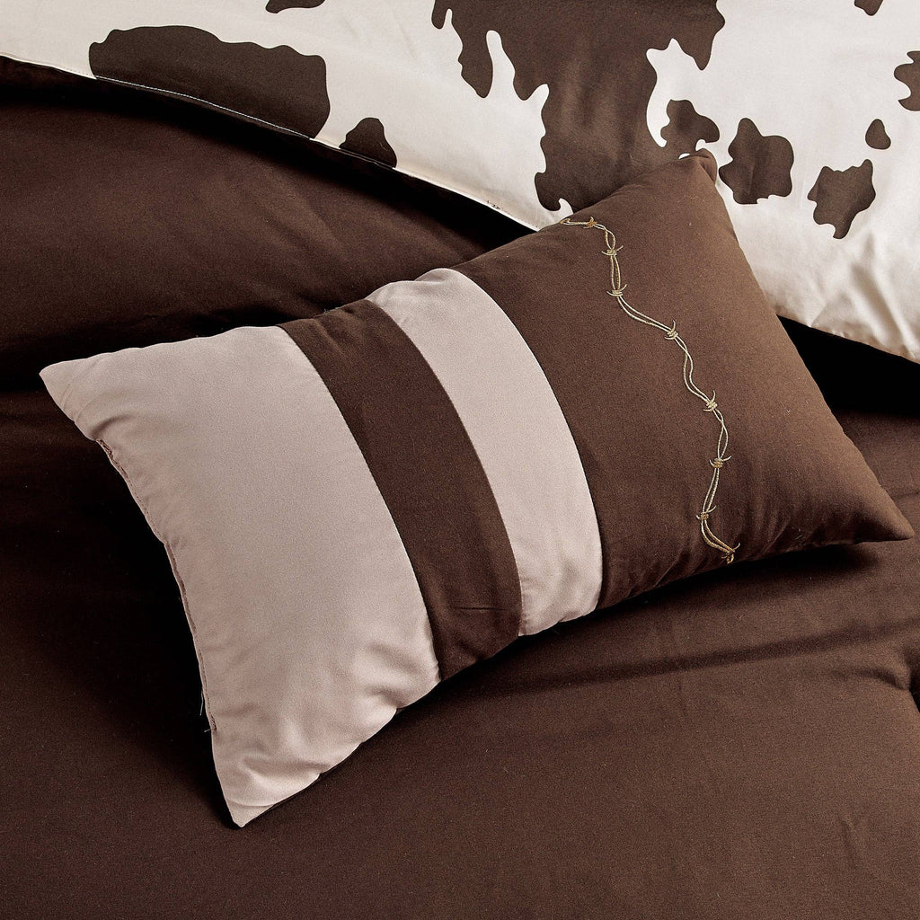 Reversible Rustic Cowhide - 7 Comforter Set
