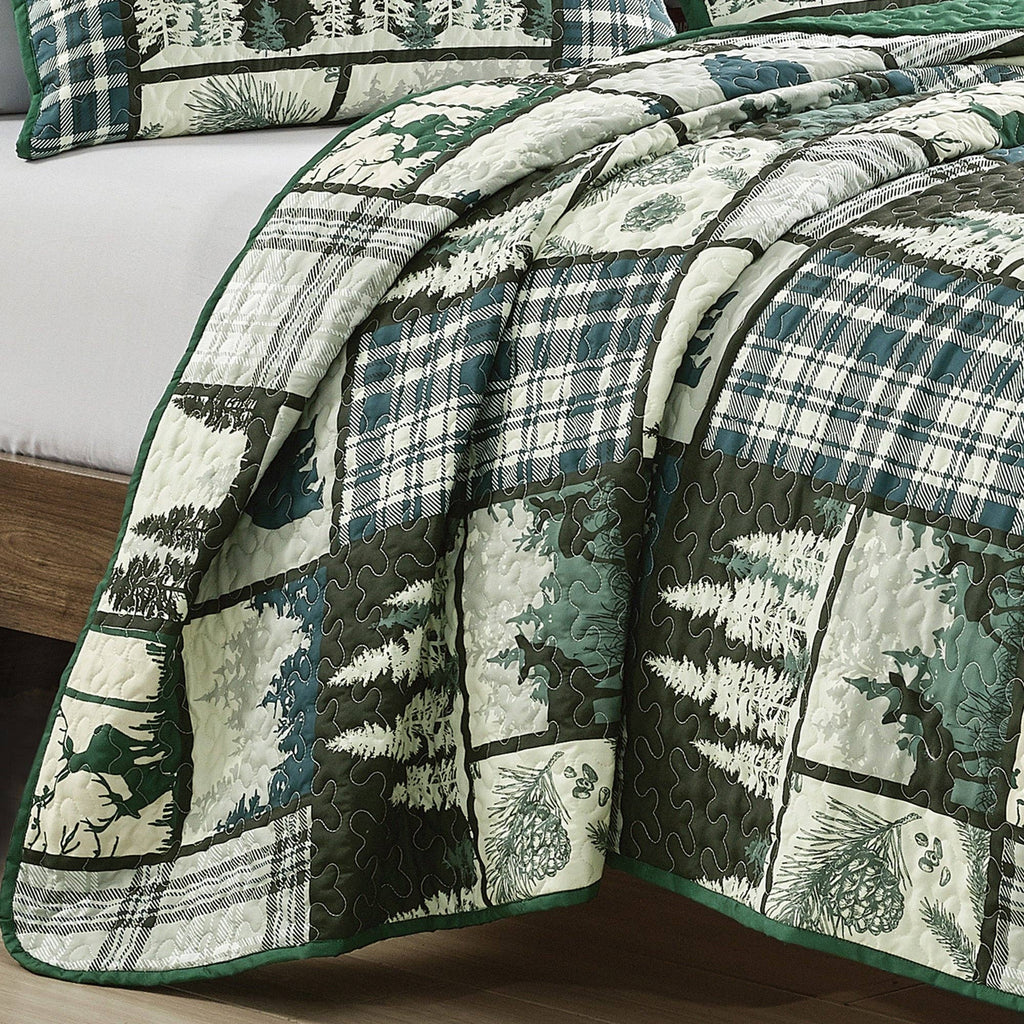 Forest Wild Bear Quilt Set
