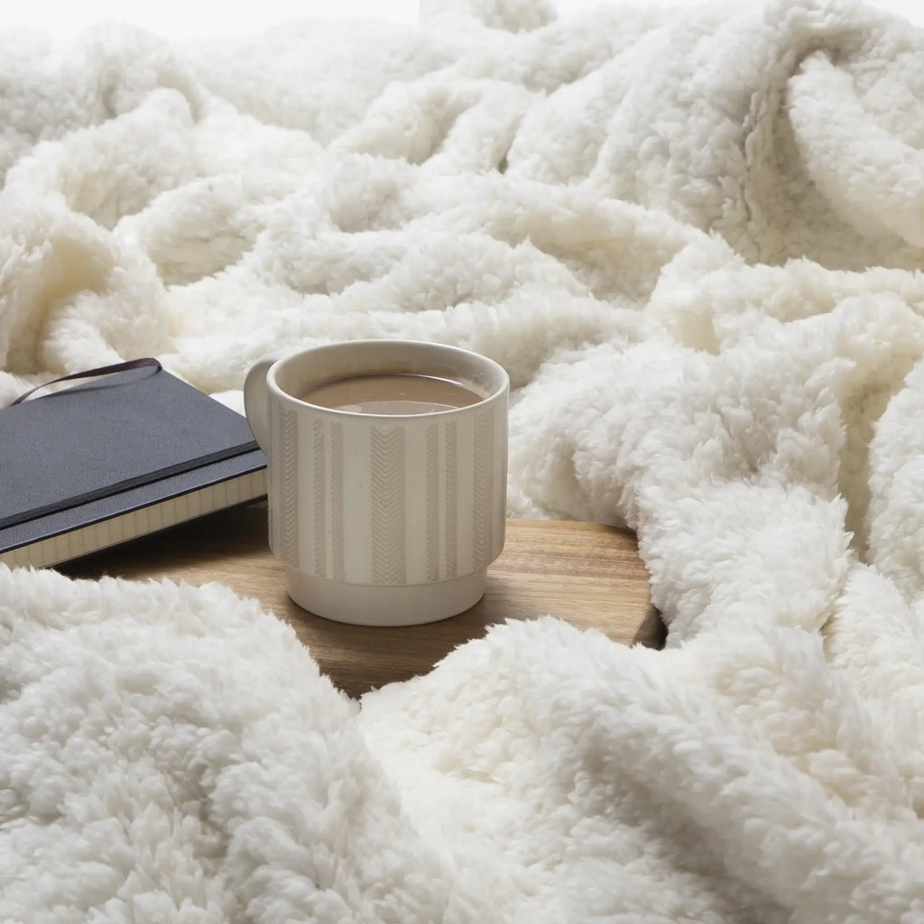 Running on the Range Plush Sherpa Throw