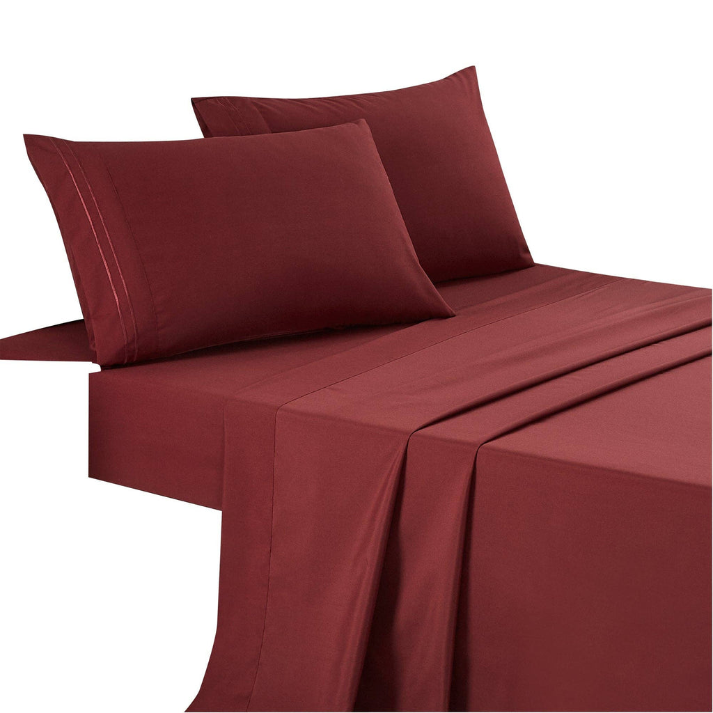 Soft Microfiber Deep Pocket Bed Sheets - 4 Piece Set