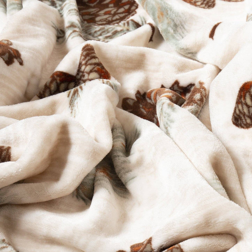 Pine Heavy Plush Throw