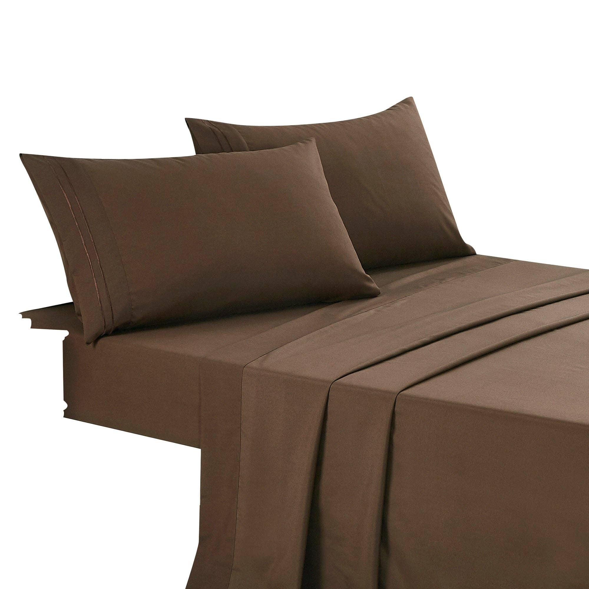 Soft Microfiber Deep Pocket Bed Sheets - 4 Piece Set