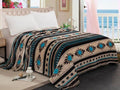 Southwest Aztec Fleece Blanket - Twin Size