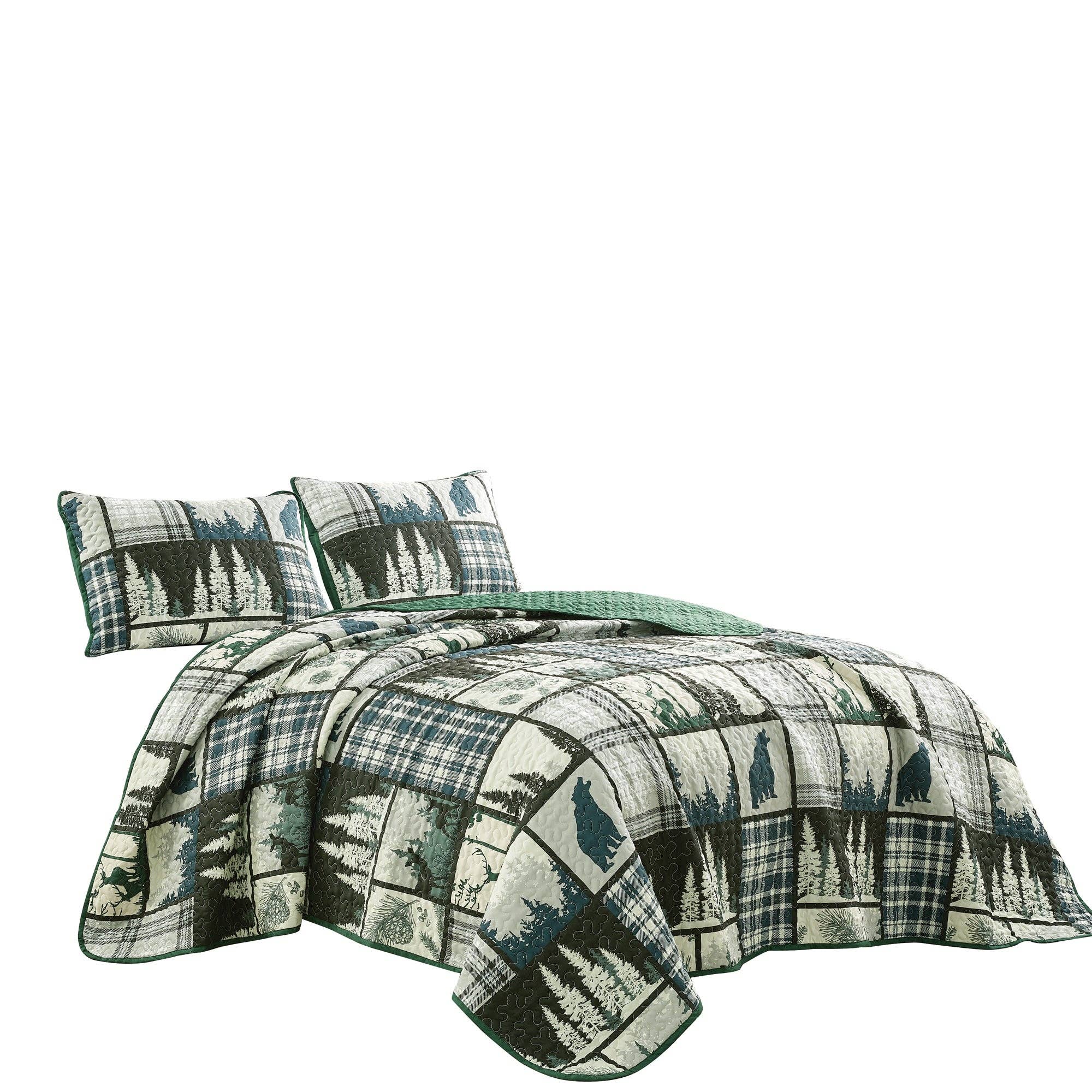 Forest Wild Bear Quilt Set
