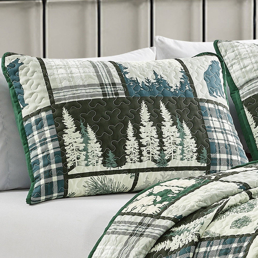 Forest Wild Bear Quilt Set