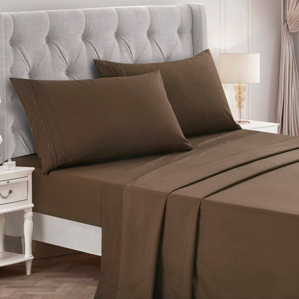Soft Microfiber Deep Pocket Bed Sheets - 4 Piece Set