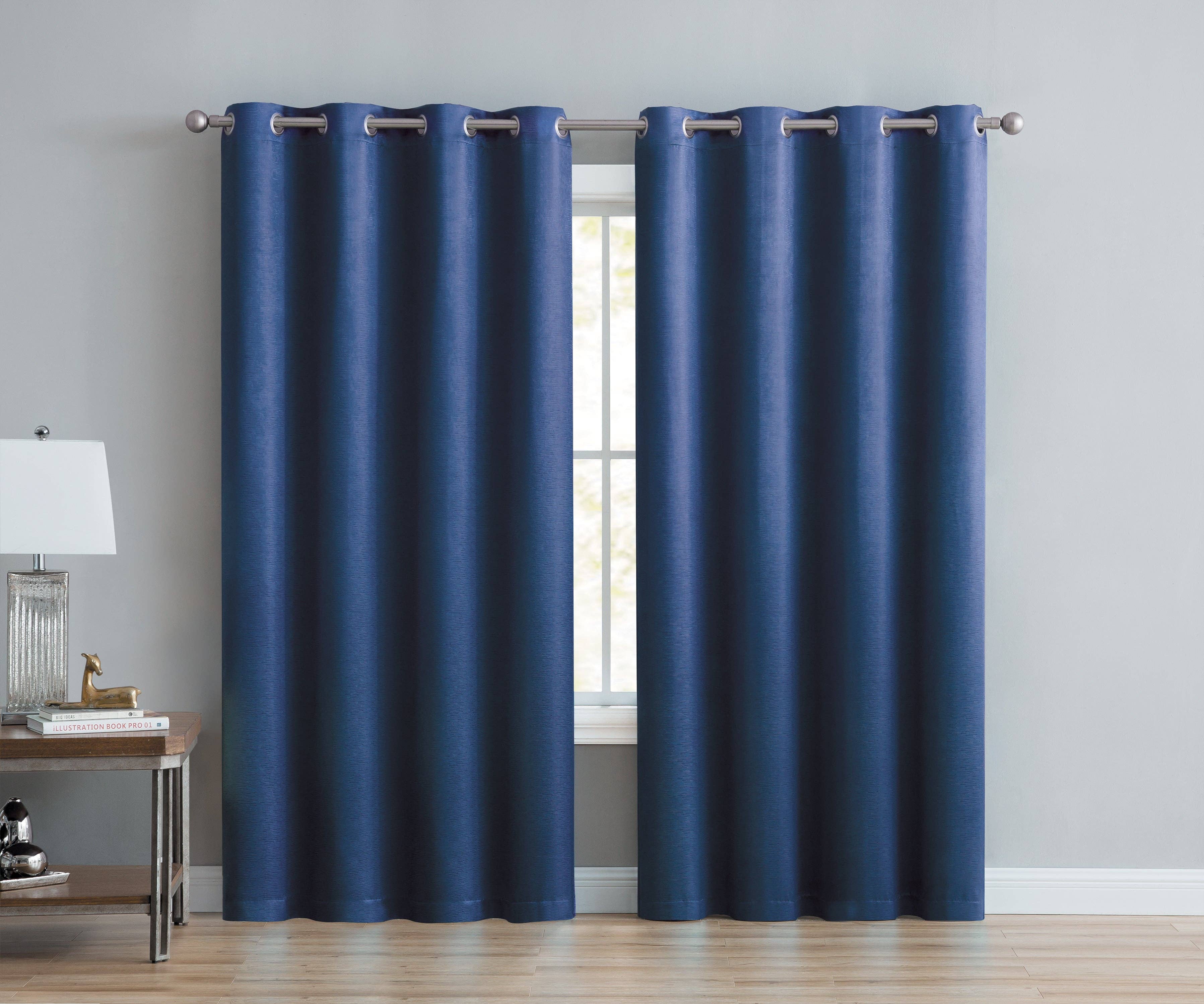 Solid Grommet Top Thermal Insulated Blackout Window Curtain