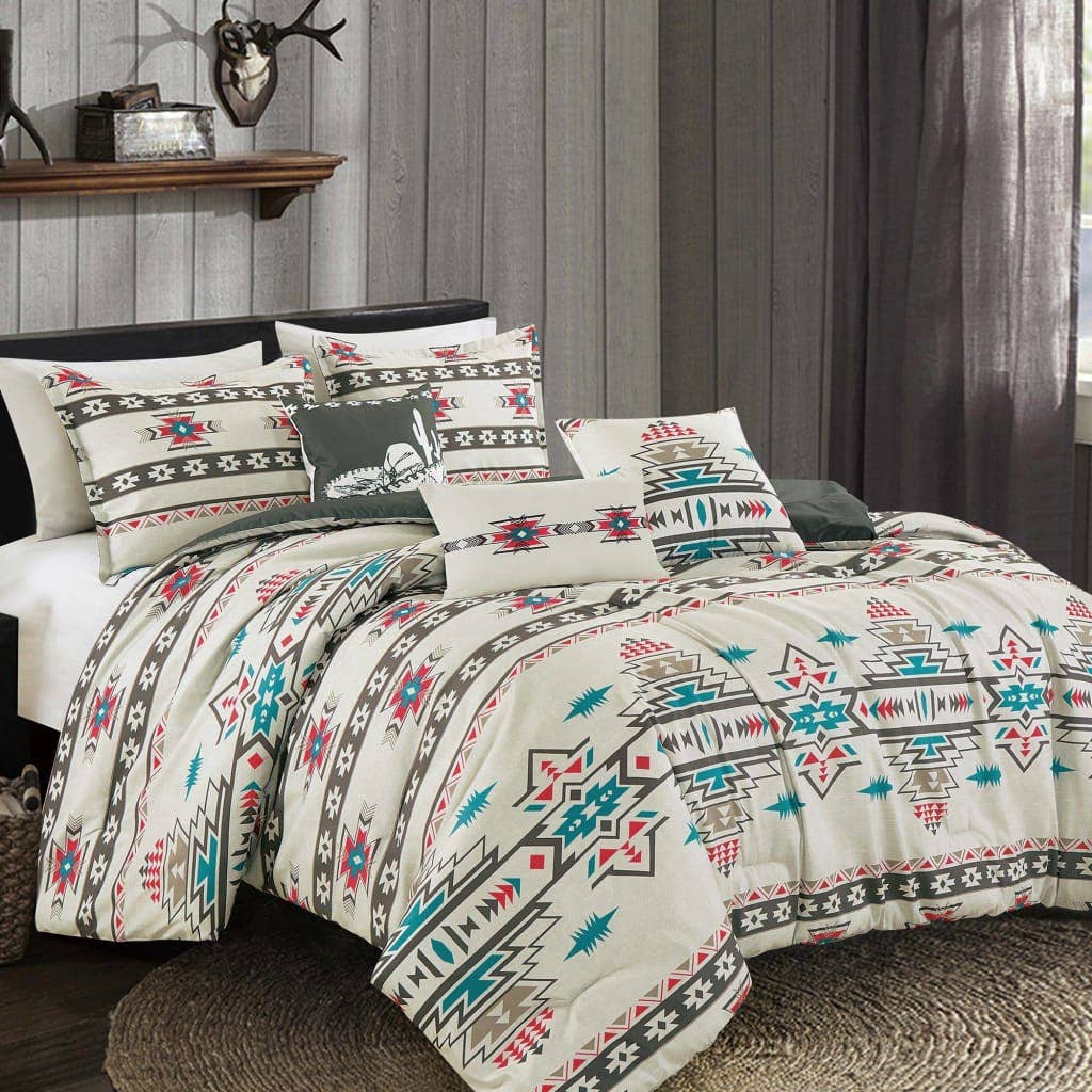 Southwestern Sedona Desert Aztec Comforter - 5 Piece Set