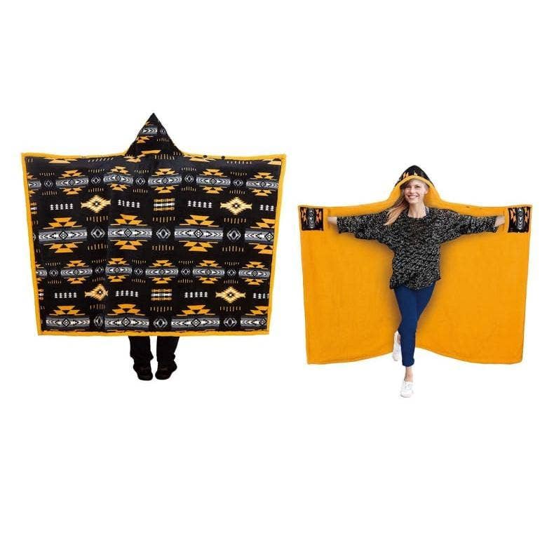 Southwestern Aztec Hooded Blanket
