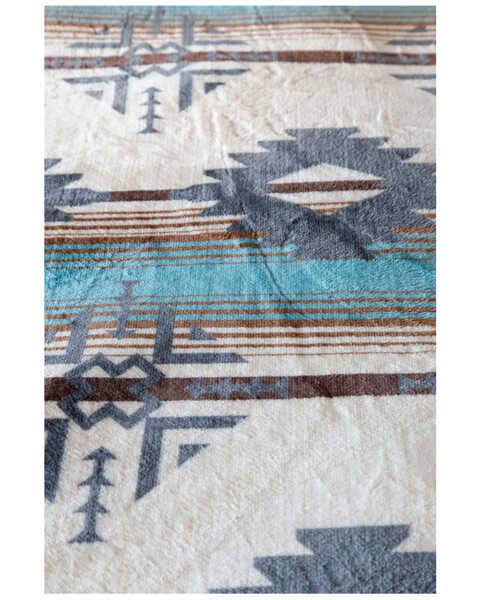 Lone Mountain Sherpa Plush Lodge Fleece Blanket - 3 Piece Se