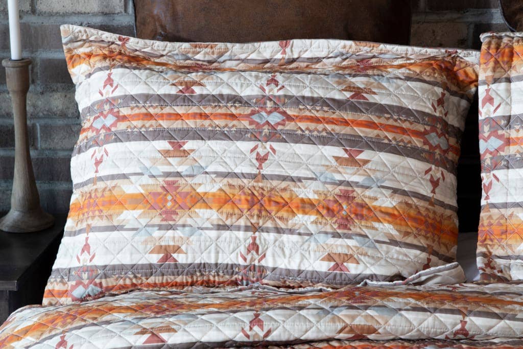Wrangler Amarillo Sunset Southwestern Quilt - 3 Piece Set