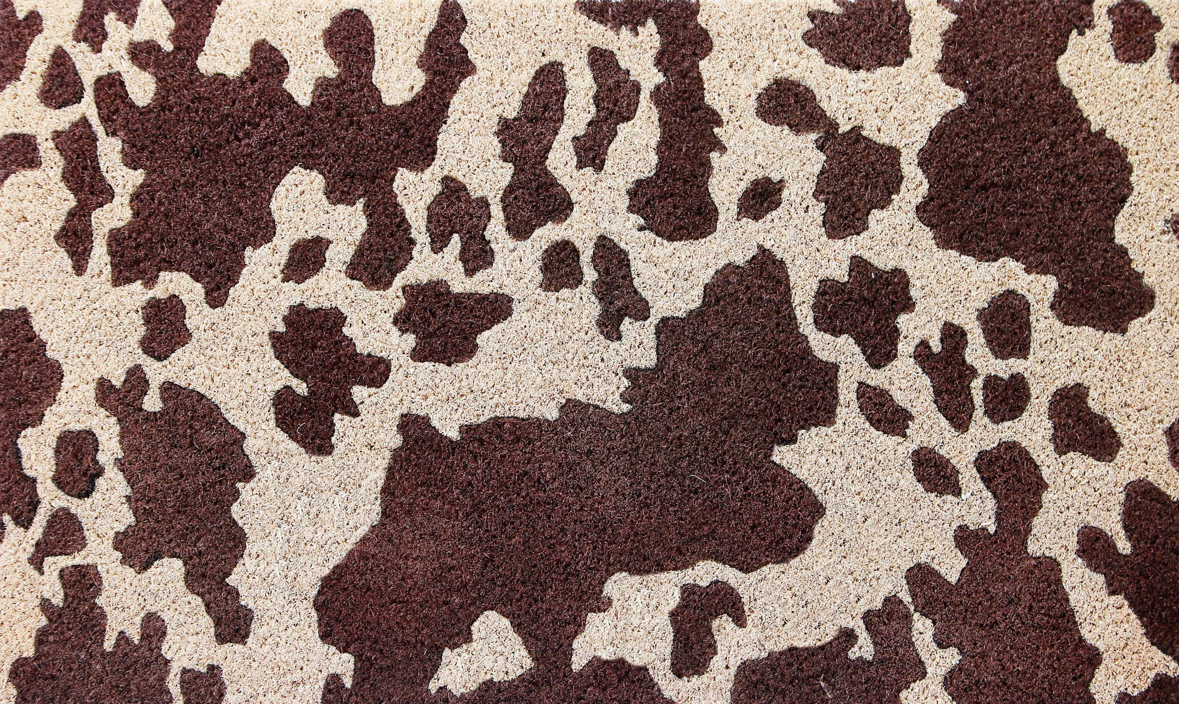 Cowhide Coir Door Mat