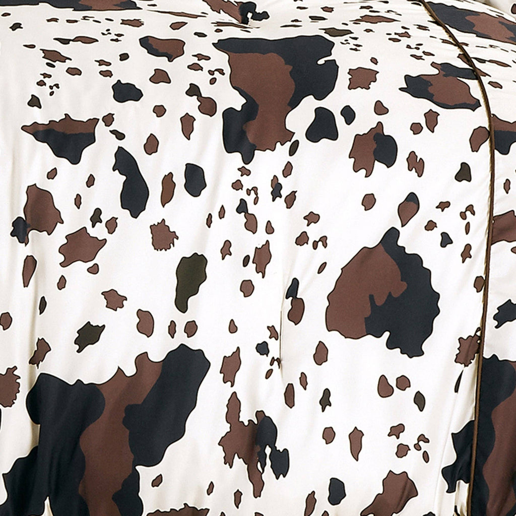Rustic Cowhide Lodge Comforter Set - 5 Piece Set
