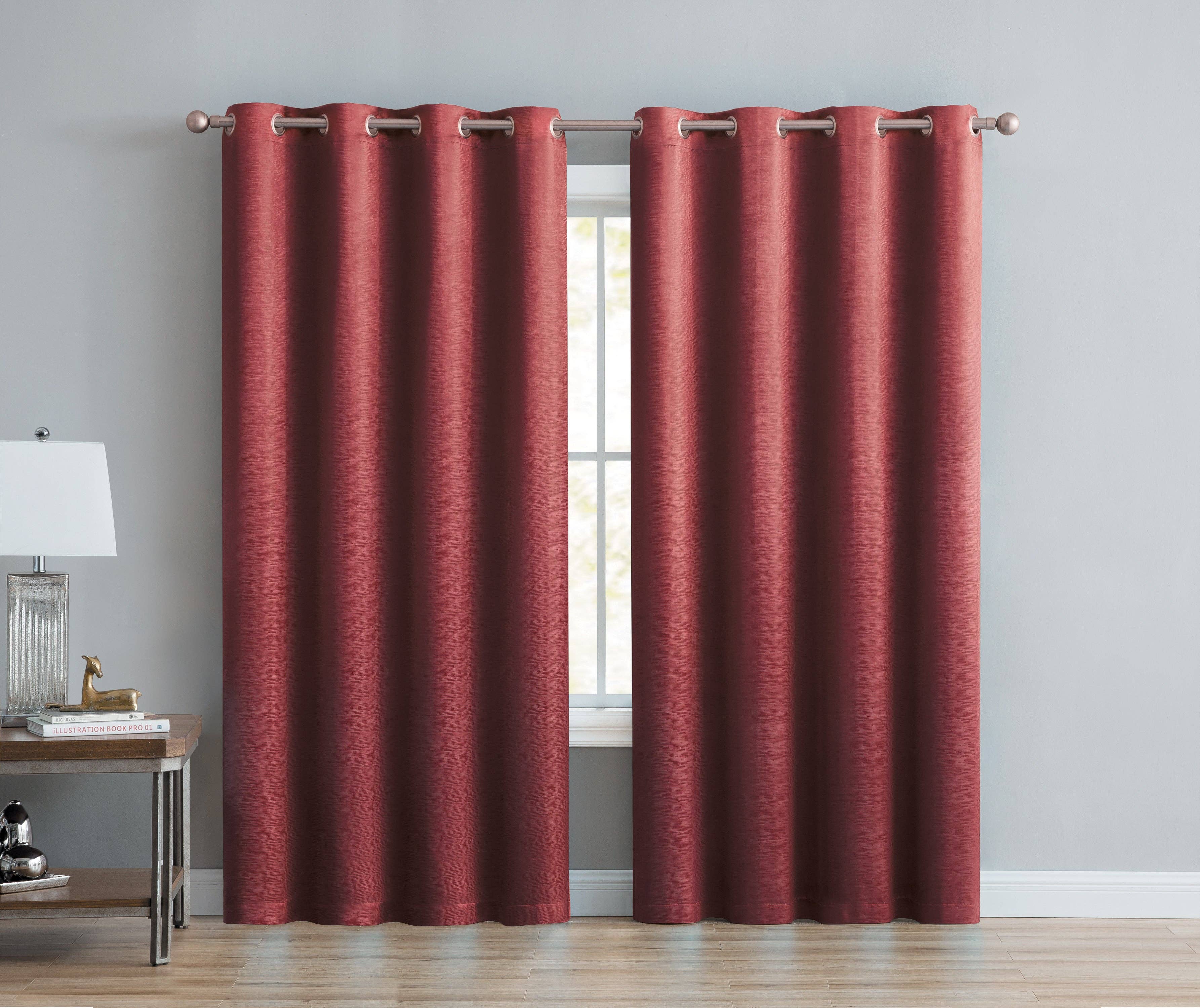 Abstract Grommet Top Thermal Insulated Blackout Window Curta
